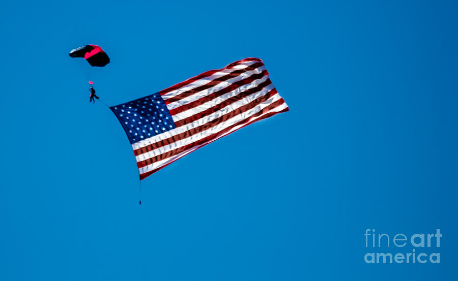 Floating Flag Photograph by Robert Bales