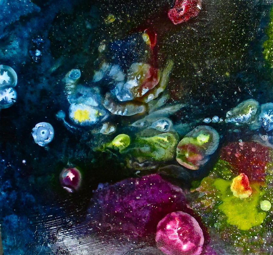 Floating Gems Painting by Janice Nabors Raiteri