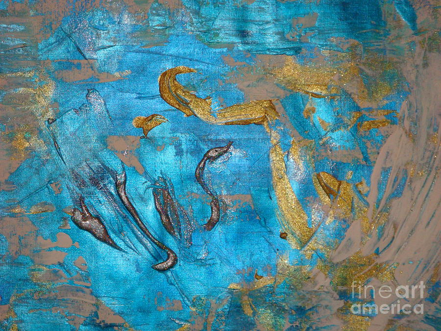 Floating III Painting by Fereshteh Stoecklein
