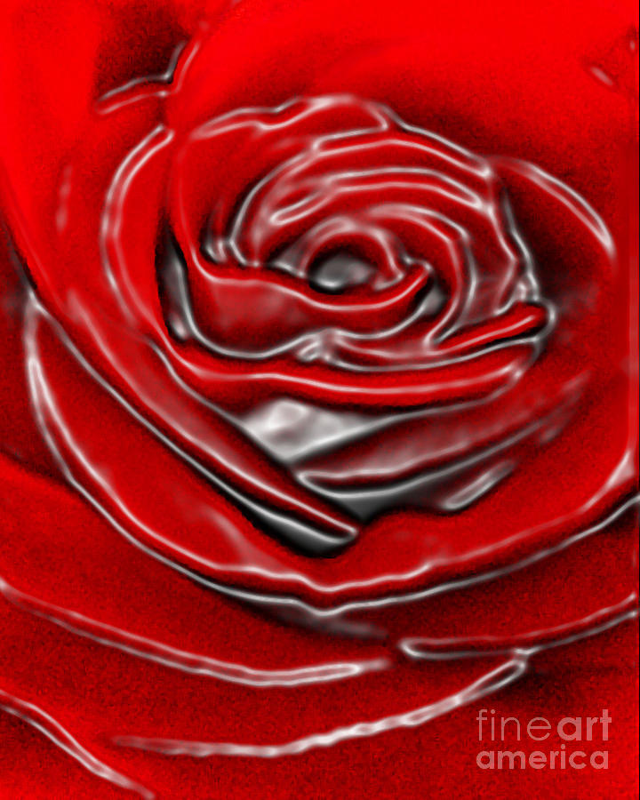 Floating Rose Digital Art by Gayle Price Thomas