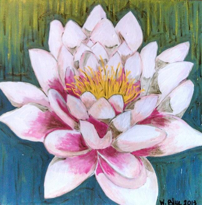 Floating Serenity Painting By Wendy Blye - Fine Art America