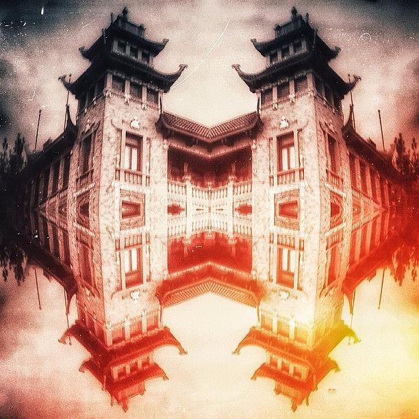 Chicago Photograph - Floating Temple ☁🉐🏯 by Alex Baker
