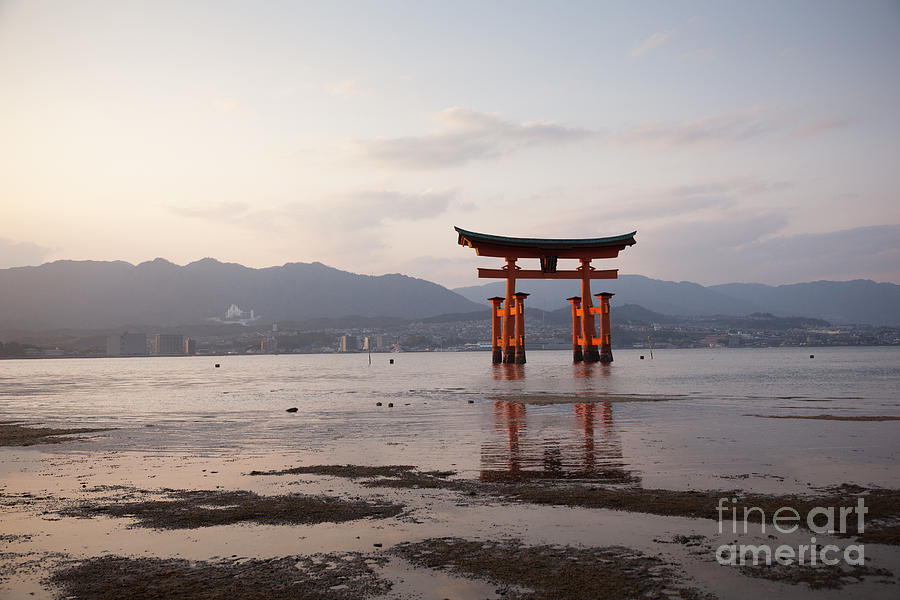 Asia Photograph - Floating Torii Gate of Itsukushima Miyajima by Ei Katsumata