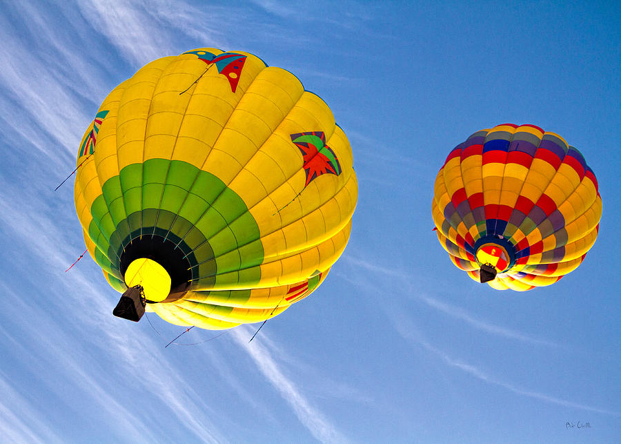 Floating Upward Hot Air Balloons Photograph by Bob Orsillo