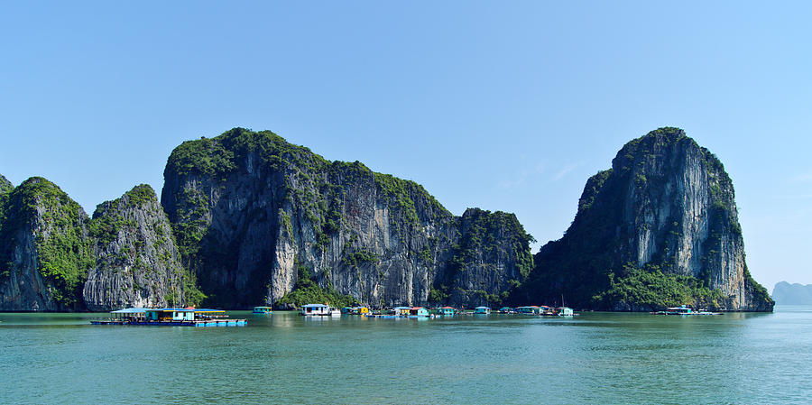 Floating Village Ha Long Bay Photograph by Scott Carruthers
