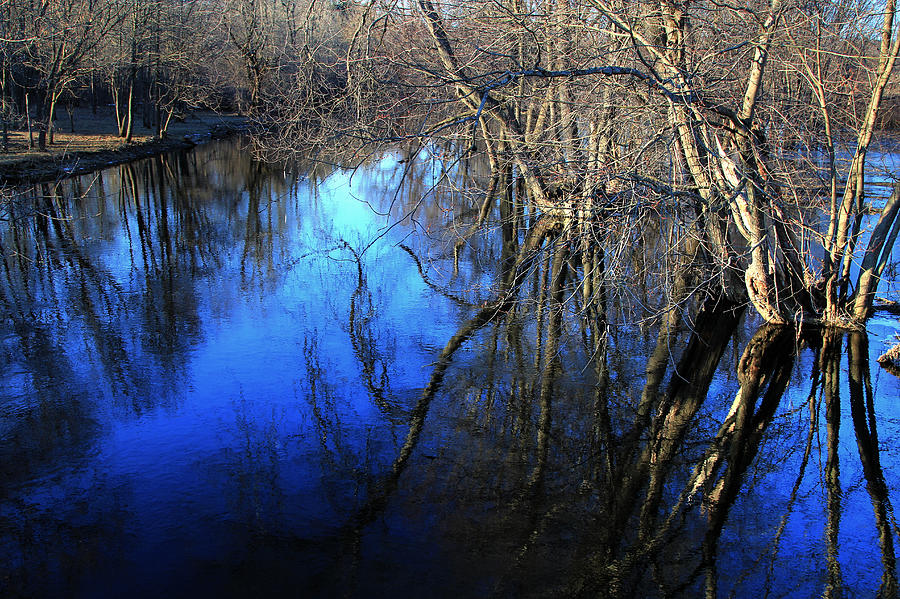 Flood Water Reflections Photograph by Jim Vance
