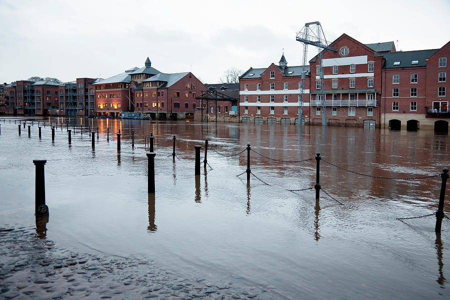 Flooded Buildings Photograph by Onfilm Flooded Buildings Photograph by Onfilm