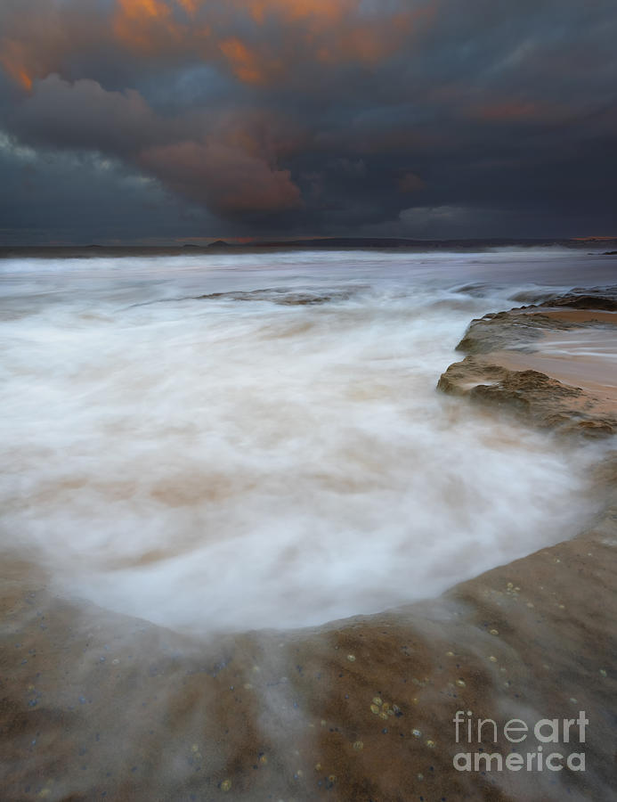 Bowl Photograph - Flooded by the Tides by Michael Dawson