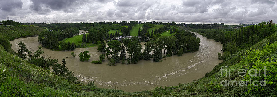 Flooded Calgary Golf and Country Club Photograph by Royce Howland