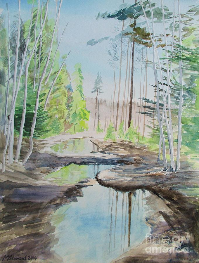 Flooded Forest Painting by Martin Howard