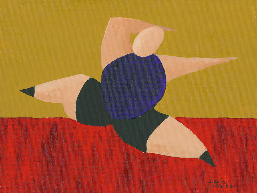 Figurative Painting - Floor Dancer 4 by Darice Machel McGuire