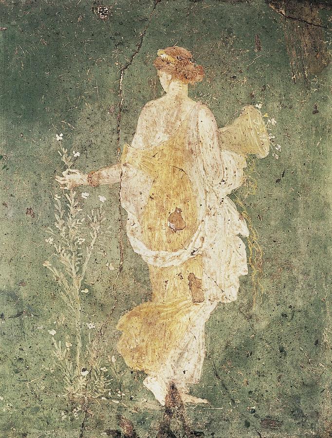 Vertical Photograph - Flora, Goddess Of Spring. 1st C. Bc by Everett
