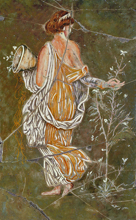 Greek Painting - Flora - Study No. 2 by Steve Bogdanoff