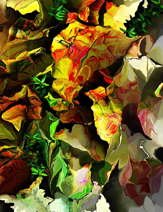 Floral 082114 Digital Art by David Lane