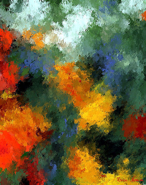 Floral Abstract 10 Digital Art by Rein Nomm
