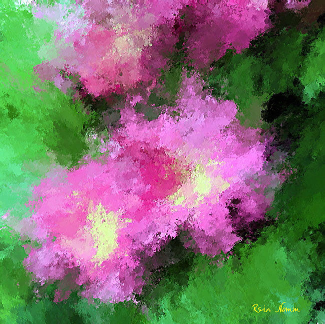 Floral Abstract 5 Painting by Rein Nomm