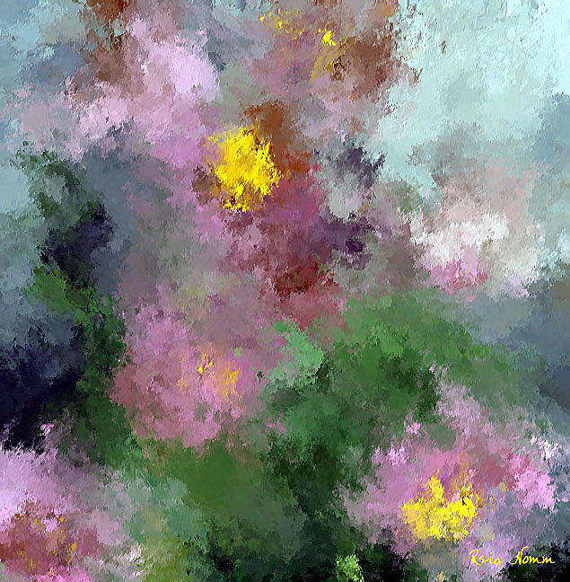 Floral Abstract 6 Painting by Rein Nomm