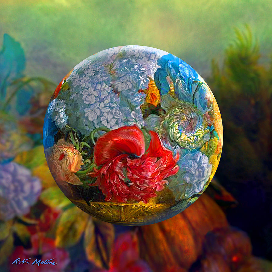 Still Life Digital Art - Floral Ambrosia by Robin Moline