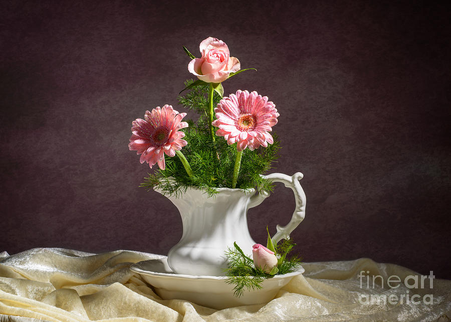 Rose Photograph - Floral Arrangement by Amanda Elwell