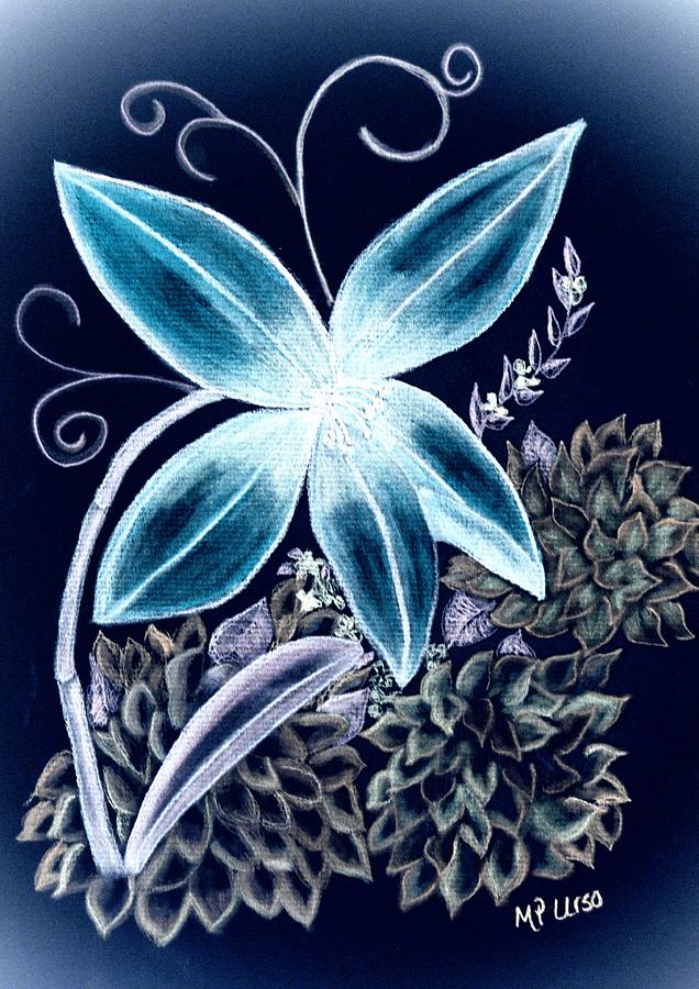 Floral Art 14-3 Drawing by Maria Urso