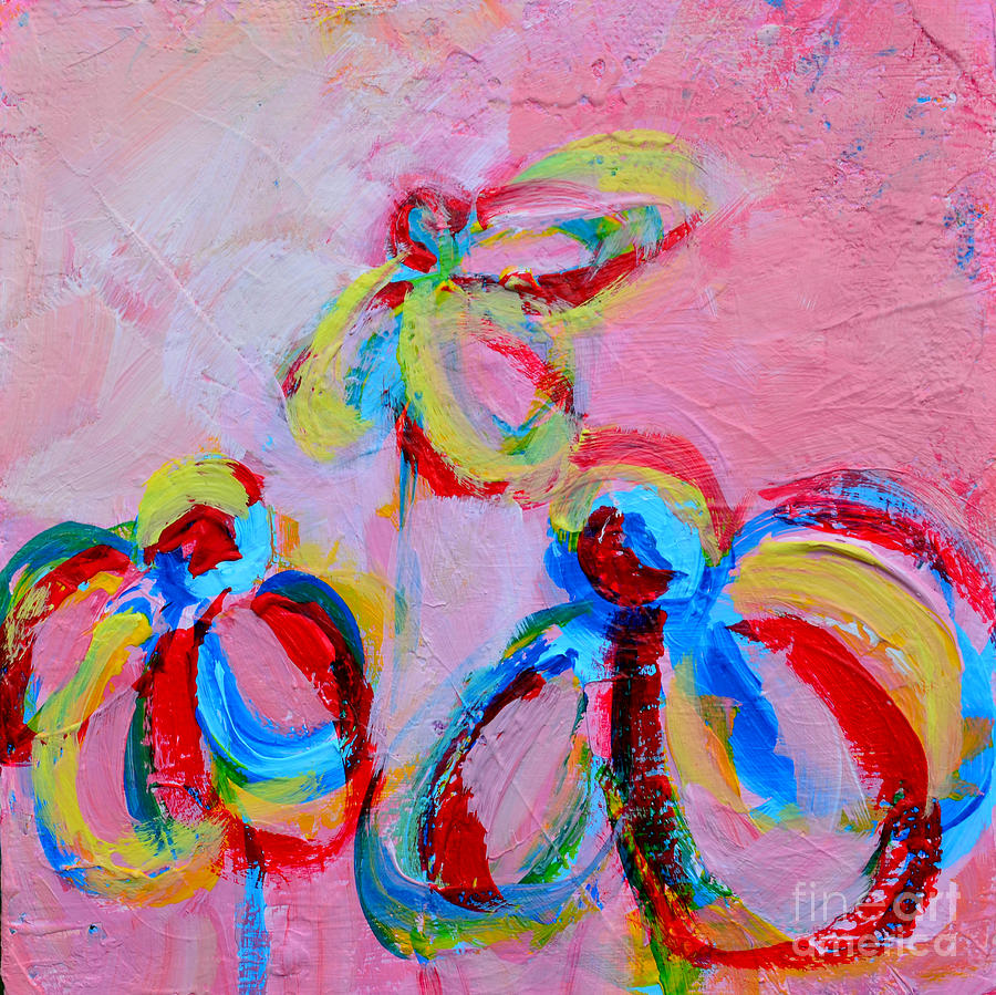 Abstract Flowers Silhouette No 11 Painting by Patricia Awapara