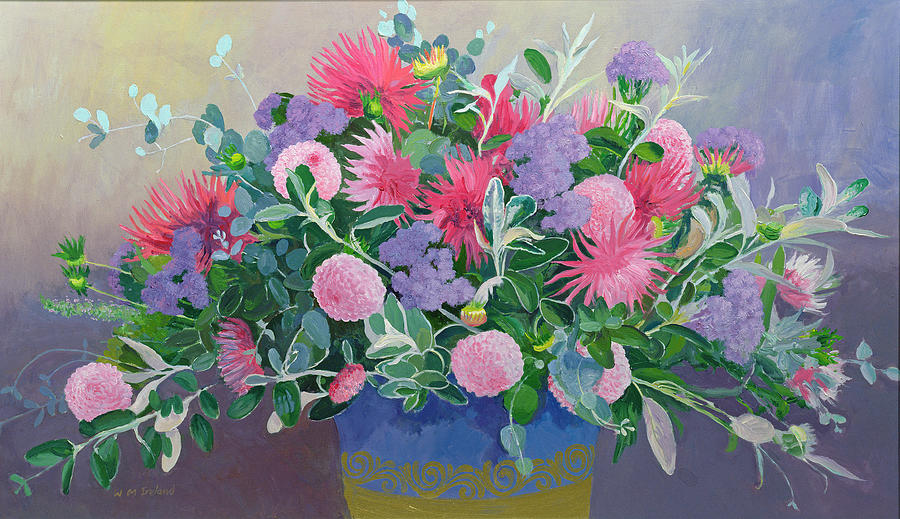 Flower Painting - Floral Display by William Ireland