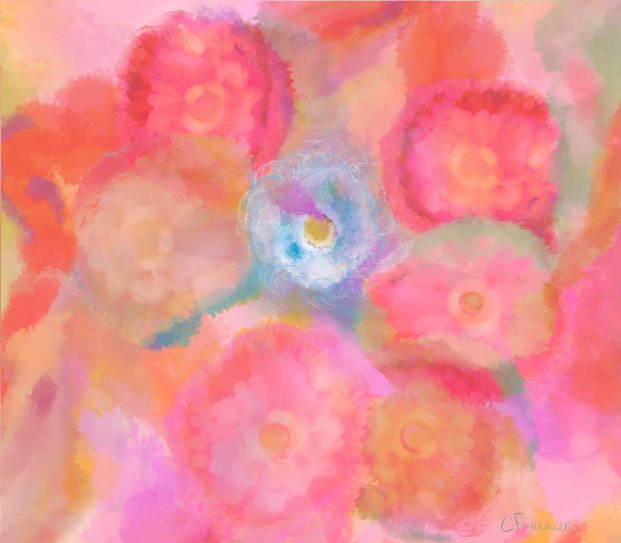 Floral emotion Painting by Christine Fournier