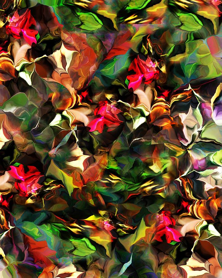 Floral Expression 121914 Digital Art by David Lane