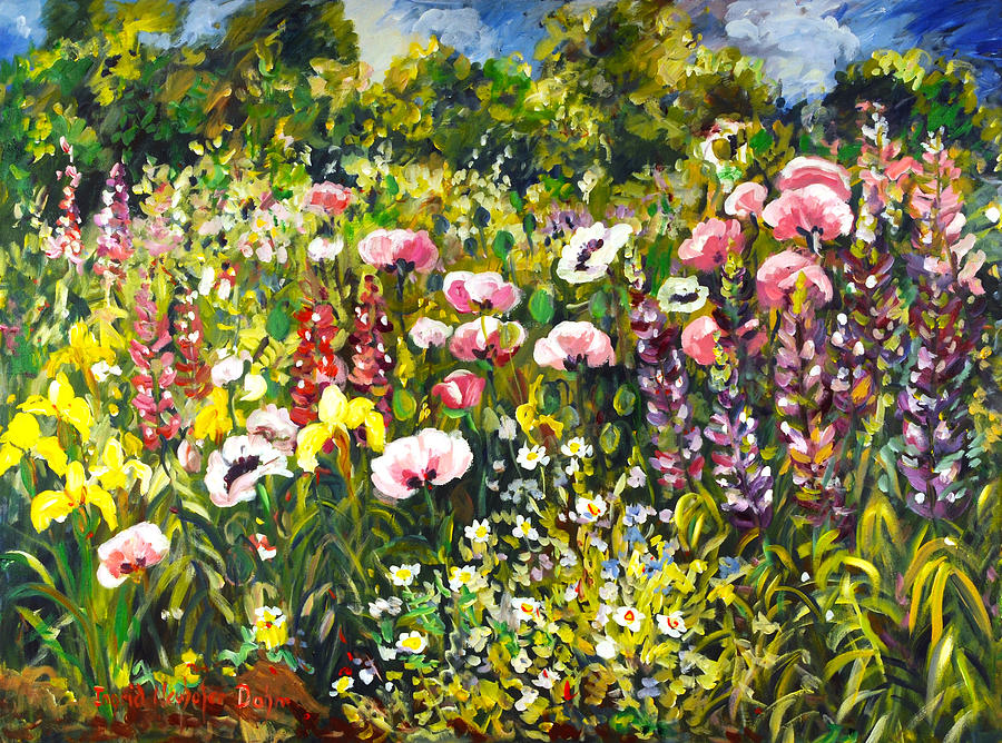 Floral Garden I Painting by Ingrid Dohm