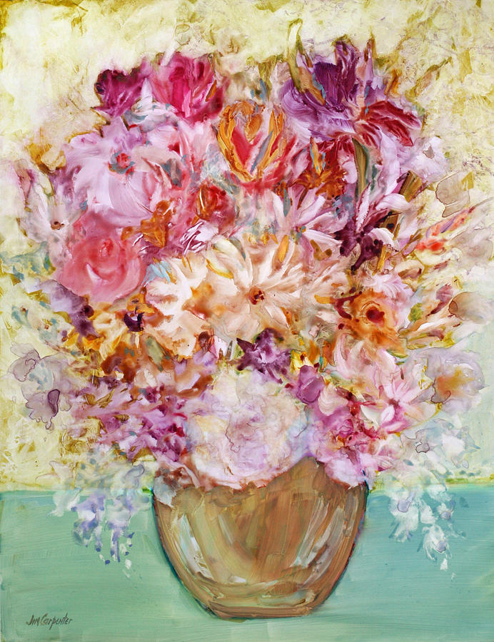 floral i painting by jim carpenter floral i painting by jim carpenter