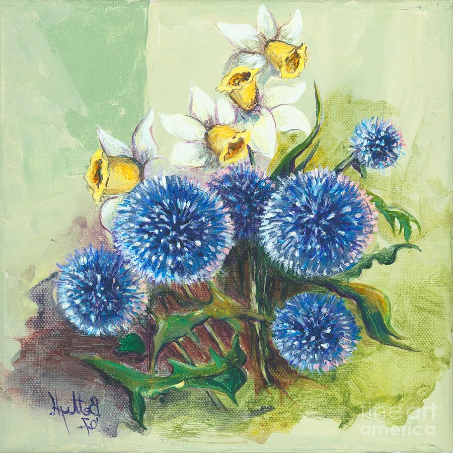 Floral II Painting by Elisabeta Hermann