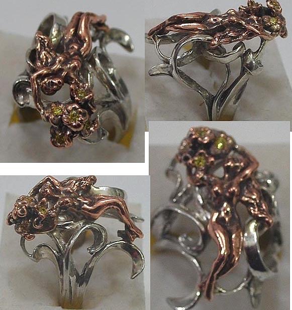 Flowers Still Life Jewelry - Floral lady ring by Michelle  Robison