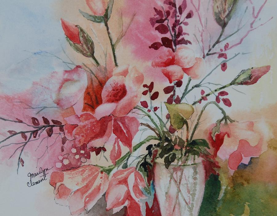 Floral Painting by Marilyn  Clement