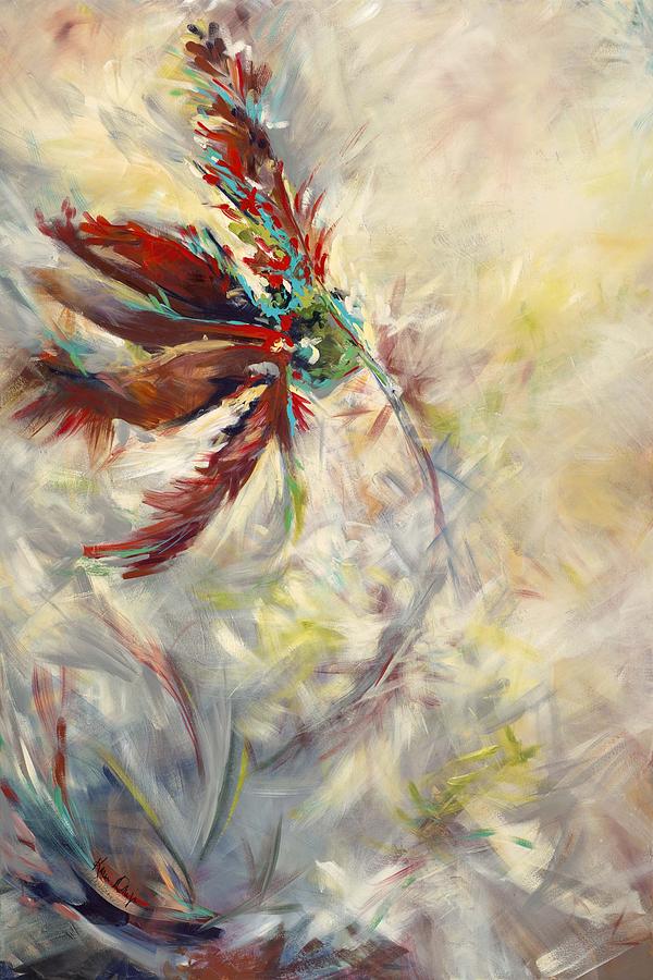 Abstract Painting - Floral Motif by Karen Ahuja