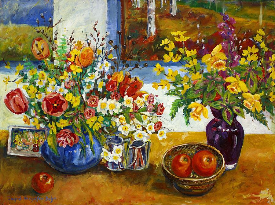 Floral Still Life Painting by Ingrid Dohm