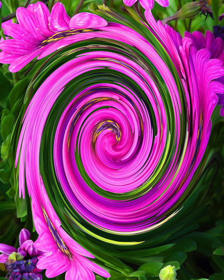 Flower Photograph - Floral Swirl 2 by Margaret Saheed