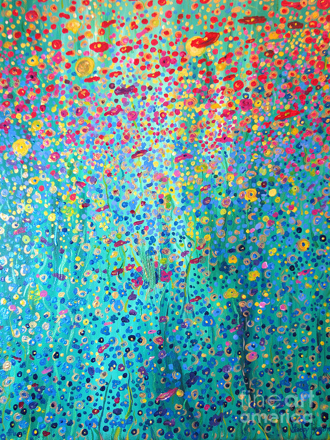 Floral Symphony Painting by Stacey Zimmerman