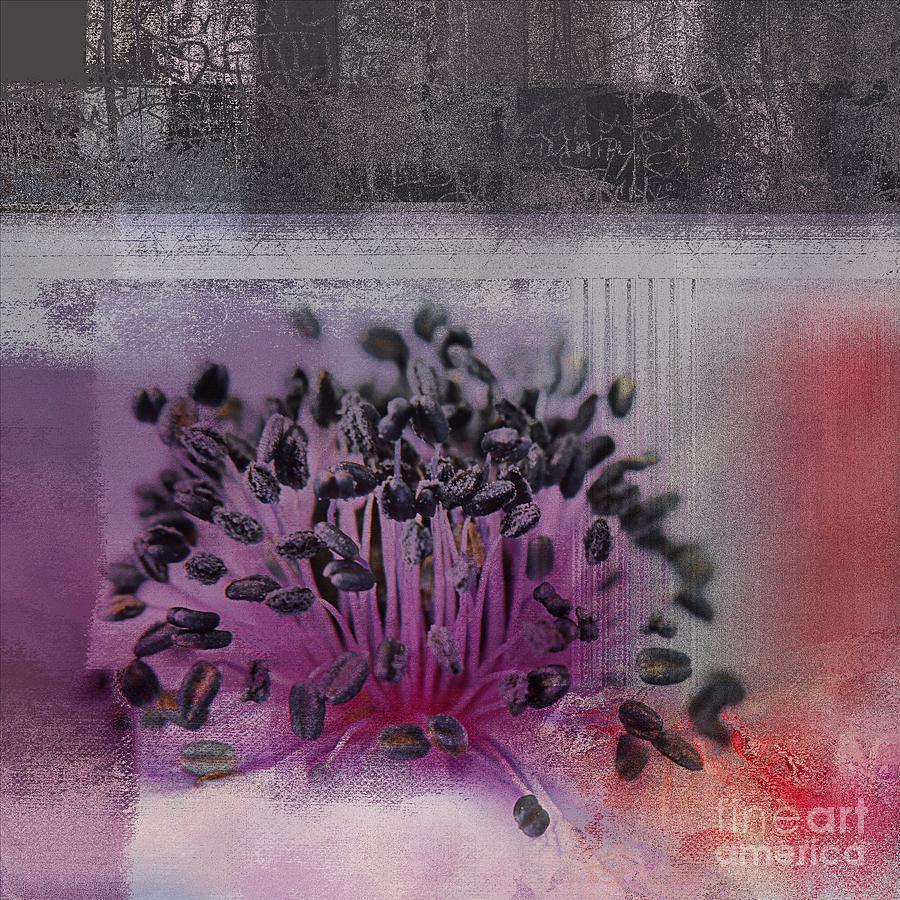 Abstract Digital Art - Floralart - 02b by Variance Collections
