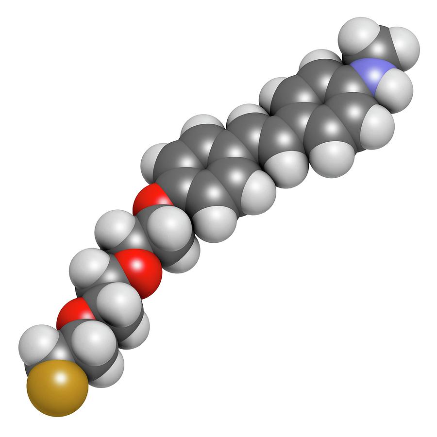 Fluorine Photograph - Florbetaben Radiopharmaceutical Molecule by Molekuul