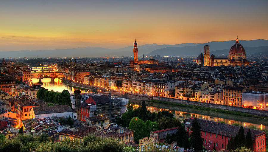 Florence At Dusk Photograph by Photo Art By Mandy