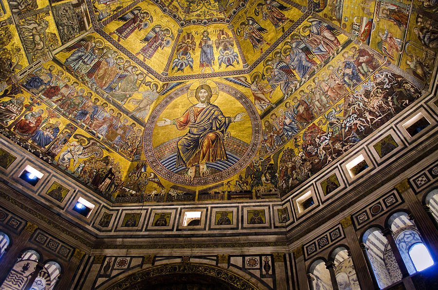 Florence Baptistry Ceiling, Florence Photograph by Kenneth Murray