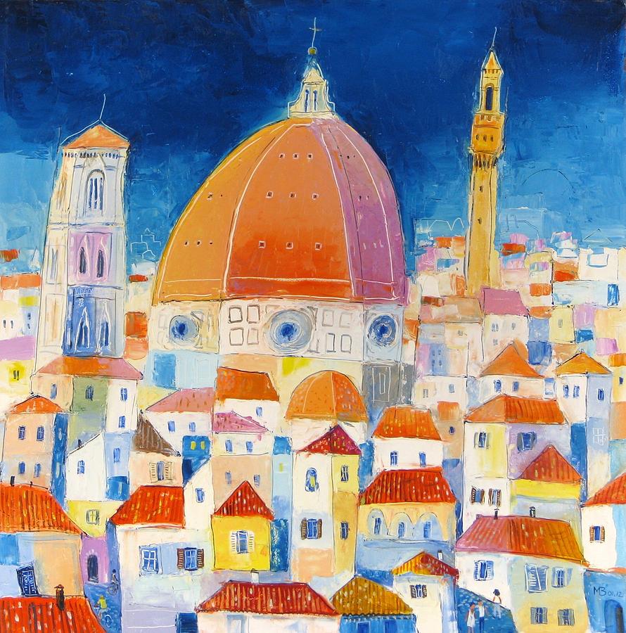 Florence Duomo Painting by Mikhail Zarovny