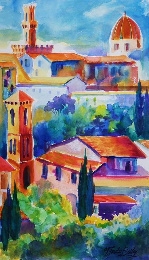 Florence Painting - Florence Italia Fresh  Prints by Tf Bailey