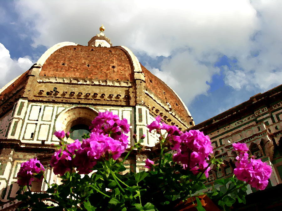 Florence Italy Duomo View Photograph by Jacqueline M Lewis