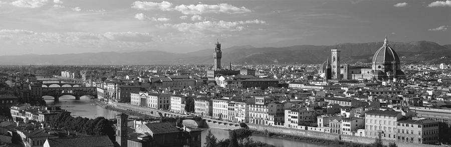 Black And White Photograph - Florence Italy by Panoramic Images