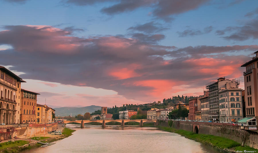 Florence Italy Sunset Photograph by Avian Resources