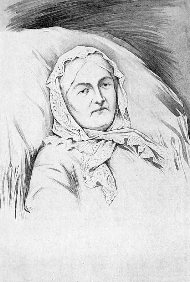  Florence Nightingale In Bed In Old Drawing by Mary Evans Picture Library