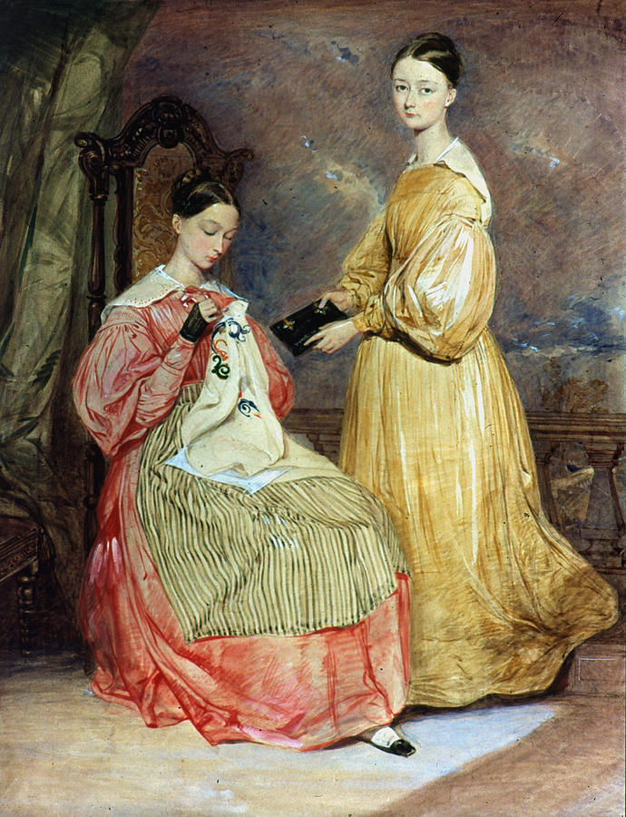 Florence Nightingale (seated) Painting by Granger
