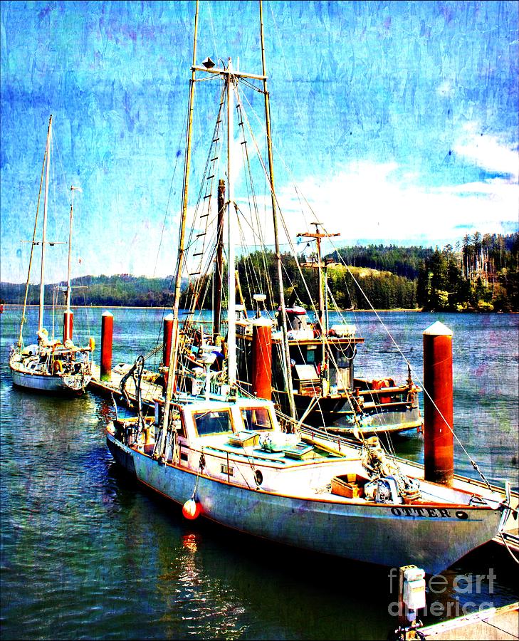 Florence Oregon Sailboats Painting by Barbara Chichester