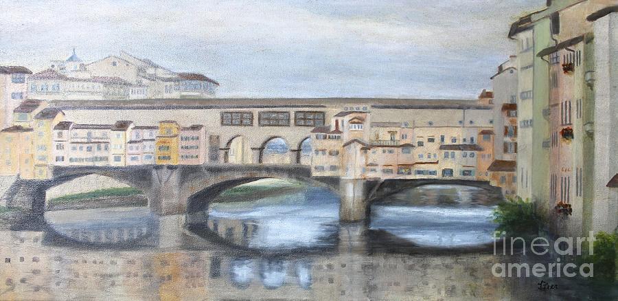 Architecture Painting - Florence Reflections by Tracey Peer